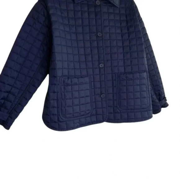 Hudson North Square Quilt Polyfill Navy  Oversized Jacket Size Small - Picture 3 of 10